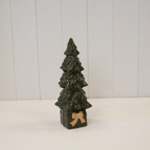 Ceramic Green Christmas Tree on Box