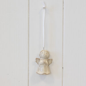 Hanging Ceramic Beige Angel