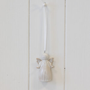 Hanging Ceramic Natural Angel