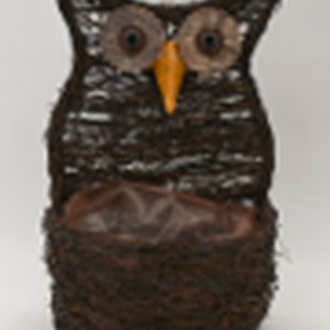 Natural Salim Owl with Planter TD19cm