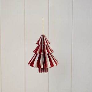 Red and White Candy Stripe Tree Bauble