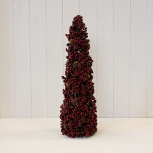 Luxury Tree Burgundy Berry with Mini Pinecone