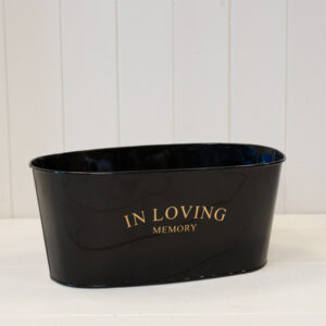 Black Zinc Memorial Trough