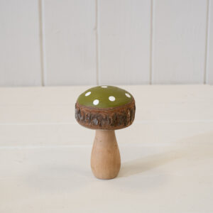 Green Wooden Toadstool
