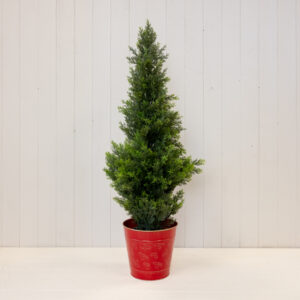 Christmas Holly Pot